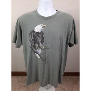 Vintage Bald Eagle Animal Nature All Over Print Tshirt Large T3S
